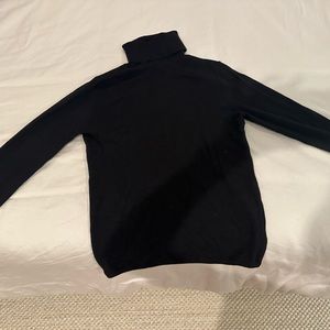Black, thin turtleneck sweater